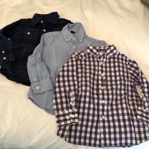 Bundle of 3 long sleeve collared shirts